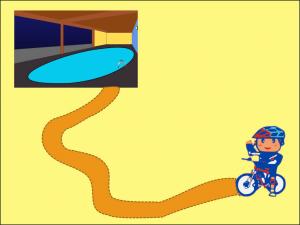Luca va in bicicletta
